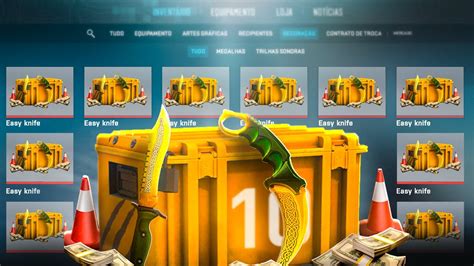 Abri 10 CAIXAS Easy Knife Na Conta De Um INSCRITO PROFIT INSANO