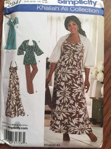 Simplicity Dress Pattern Khaliah Ali Collection Sewing Etsy