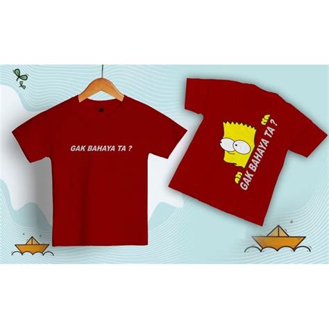 Jual T Shirt Baju Kaos Gak Bahaya Ta A Bisa Custom Nama Untuk Anak