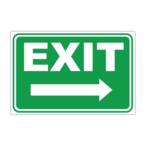 Indicator Salvare I Prim Ajutor Exit Right Stickermania