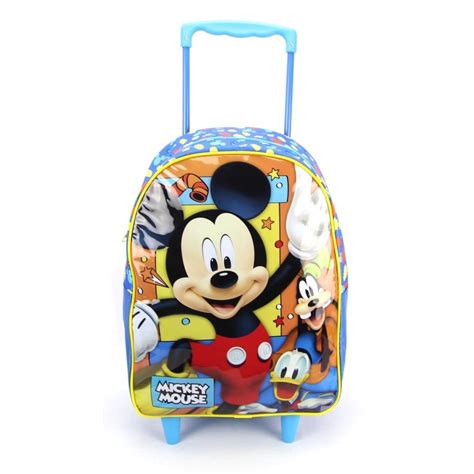 Mochila De Rodinha Escolar Mickey Mouse Disney Xeryus Submarino