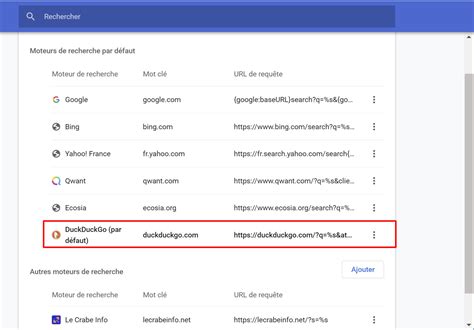 Google Chrome Changer Le Moteur De Recherche Le Crabe Info