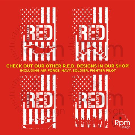 Remember Everyone Deployed Svg Red Friday Svg Navy Svg Etsy