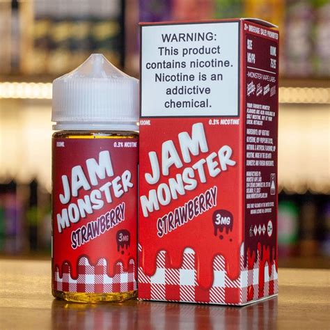 Bán Jam Monster Strawberry 100ml Tinh Dầu Vape Mỹ Chính Hãng