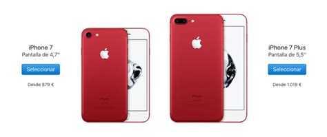 Apple Lanza Los Iphone 7 Y 7 Plus De Color Rojo Junto A Los Iphone Se De 32gb Y 128gb