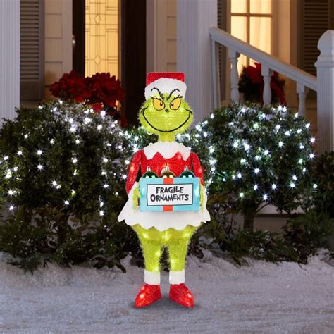 Grinch The Grinch 2992 In Licensed Yard Decoration With White Led