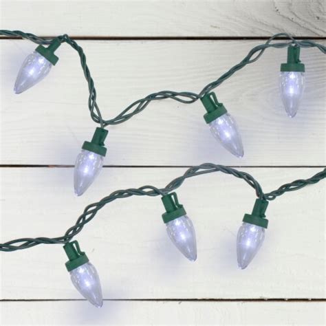 Northlight 50 Pure White Led C7 Mini Christmas Lights 2025 Ft Green Wire 1 Smiths Food And