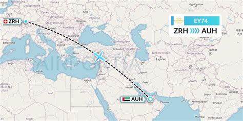 EY74 Flight Status Etihad Airways Zurich To Abu Dhabi ETD74