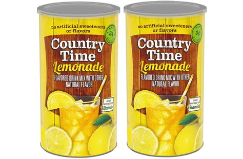 2 Pack Country Time Drink Mix Lemonade 82 5 Oz Walmart