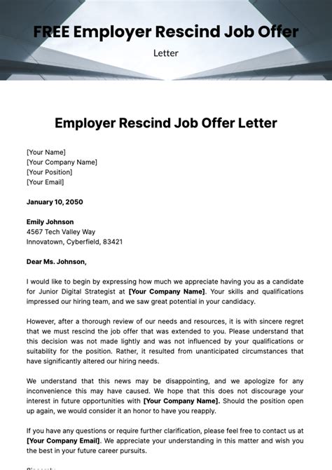 Al Offer Letter Template Infoupdate Org