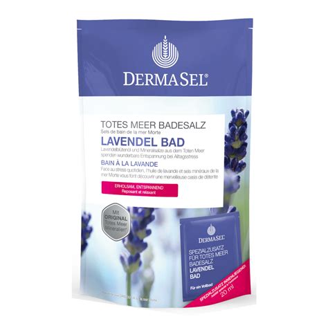 DERMASEL Totes Meer Badesalz Lavendel Kombipackung 1 Packung Online