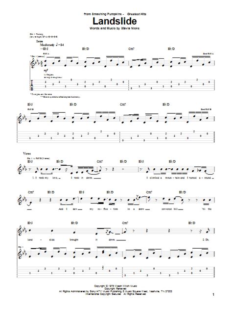 Landslide | Sheet Music Direct