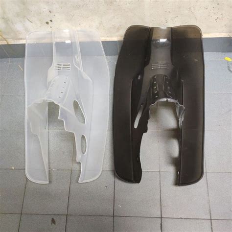 Sayap Legshield Leg Shield Kepok Transparent Black Tinted Transparent