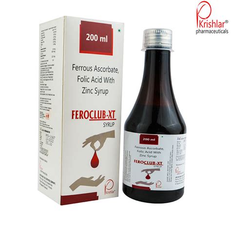 Ferrous Ascorbate Folic Acid Zinc Sulphate Syrup