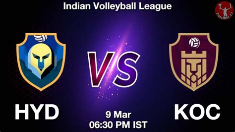 Hyd Vs Koc Dream Team Prediction Fantasy Volleyball Tips Mar