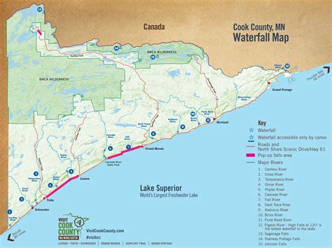 Map Of North Shore Minnesota Printable Templates Free