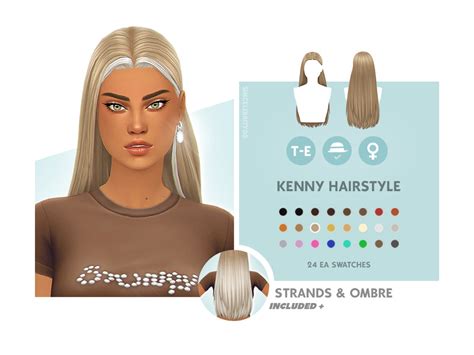 The Sims Resource Kenny Hairstyle Set