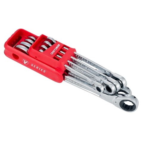 CRAFTSMAN V-Series 8-Piece Set Metric Ratchet Wrench CMMT87375V at ...