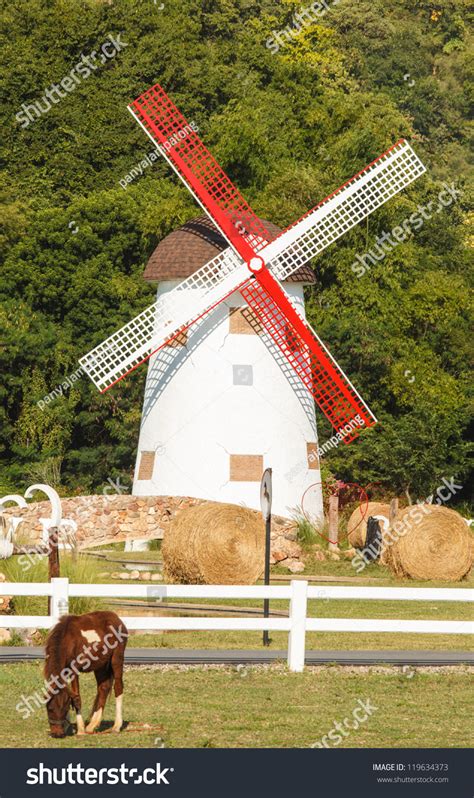 windmill farm stock photo  shutterstock
