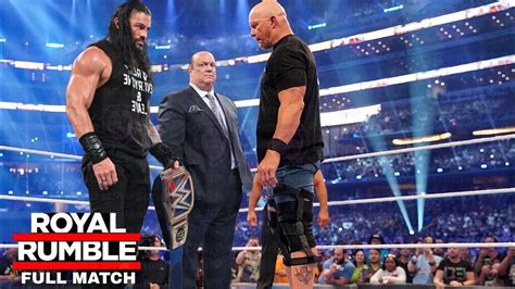 FULL MATCH Roman Reigns Vs Stone Cold Steve Austin WWE ROYAL