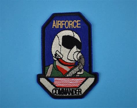 Fighter Pilot Patch Aviation Themed Embroidered Sticker Crest Etsy