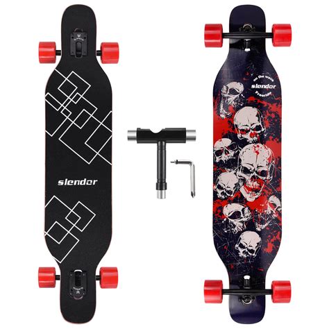 Slendor Longboard Skateboard 42 Inch Drop Through Deck