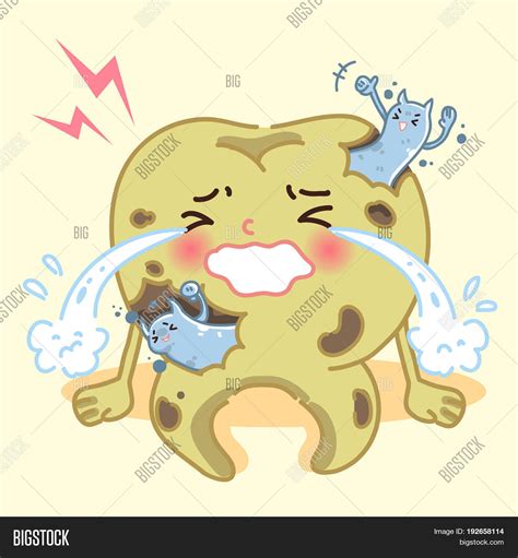 Cartoon Tooth Decay Vector & Photo (Free Trial) | Bigstock