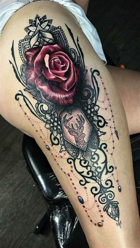 Rose Mandala Tattoo By Ryan Smith Tattoo Styles Trendy Tattoos Lace Tattoo