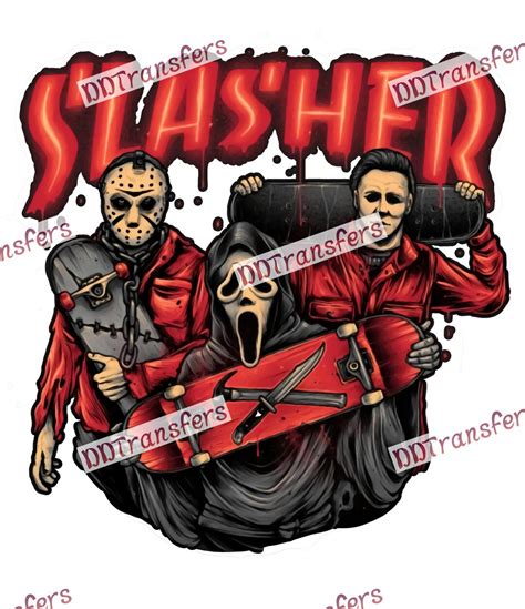 Fanart/movie/horror Slashers Ready to Press DTF Transfer - Etsy