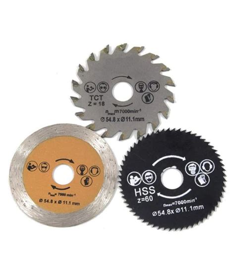 Pcs Cutting Wheel Set Hss Saw Blade Diamond Cutting Disc Tct Saw