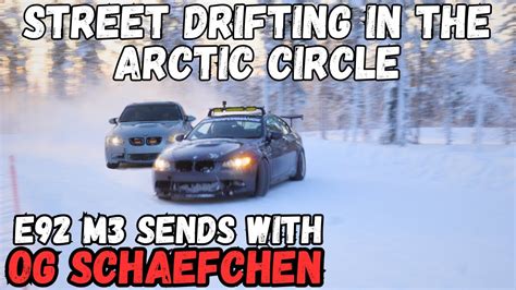 M3 S Gone Wild In The Arctic Circle Snow Drifting With Schaefchen Youtube