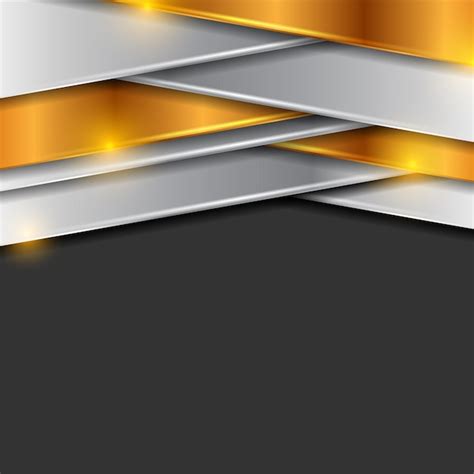 Premium Vector Bronze And Silver Abstract Tech Background