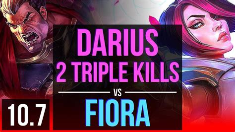 Darius Vs Fiora Top 2 Triple Kills 11m Mastery Points 2 Early