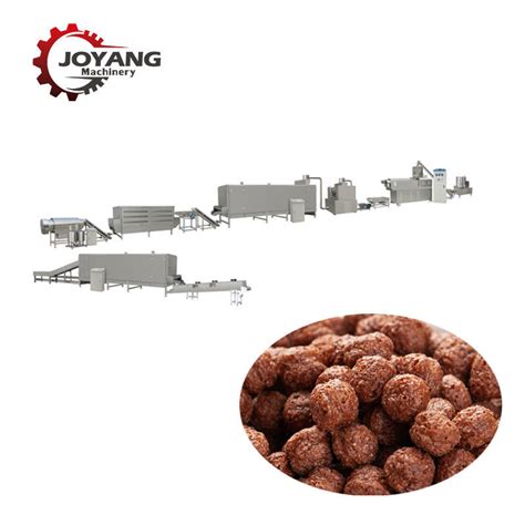 Industrial Twin Screw Extrusion Line Puffed Breakfast Cereals Machine