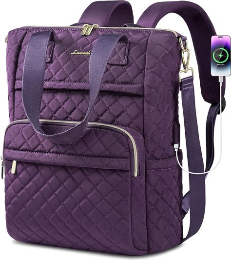 Lovevook Mochila Para Laptop Para Mujer Solanum P Rpura Mochila De