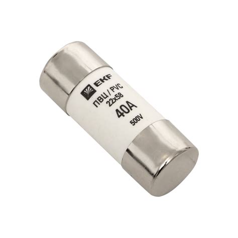 Плавкая цилиндрическая вставка EKF ПВЦ 22х58 40А 10 шт PROxima pvc ...