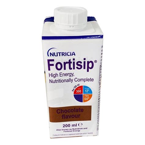 Fortisip Chocolate Tetra Pack 200ml Nutritional Drink Easymeds