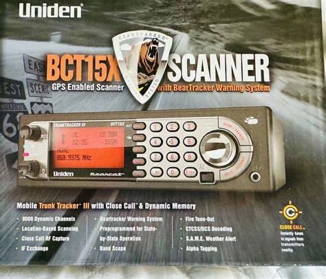 Uniden Bearcat BCT 15X Scanner UK Model With GPS Programming Lead EBay