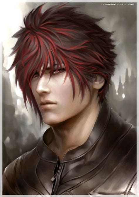 Natas By Omupied On Deviantart Drawn Cute Guy Red Hair Red Eyes