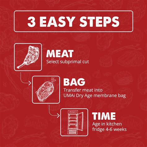 Umai Dry Steak Aging Starter Kit Different Meat Dry Age Bags For