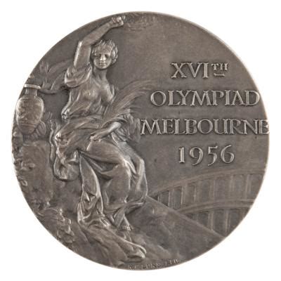 Melbourne 1956 Summer Olympics Silver Winner's Medal | RR Auction