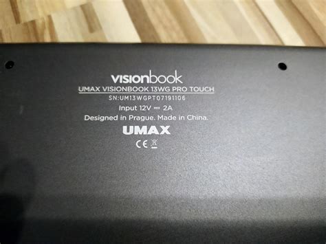 Notebook Umax Visionbook Wg Pro Touch Aukro