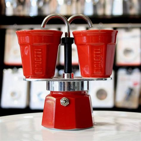 Bialetti Mini Express Set Cup Red Coffee Machines Beans And Service