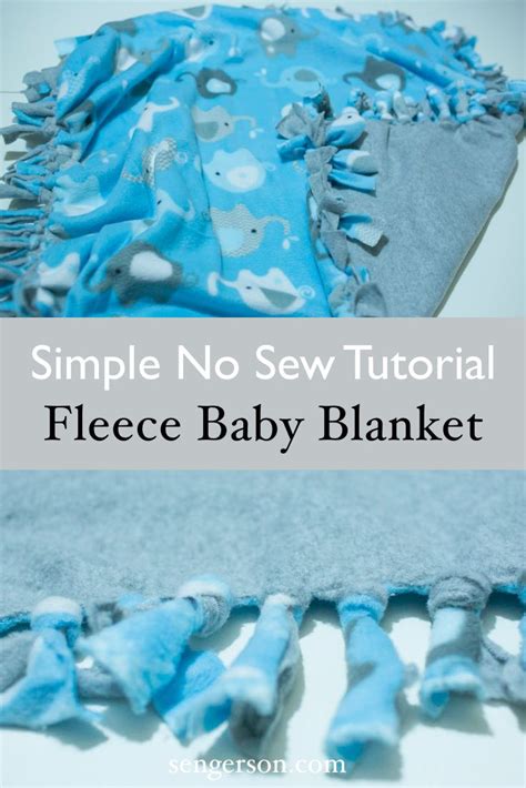 No Sew Fleece Baby Blanket Tutorial: 6 Easy Steps (with Photos)