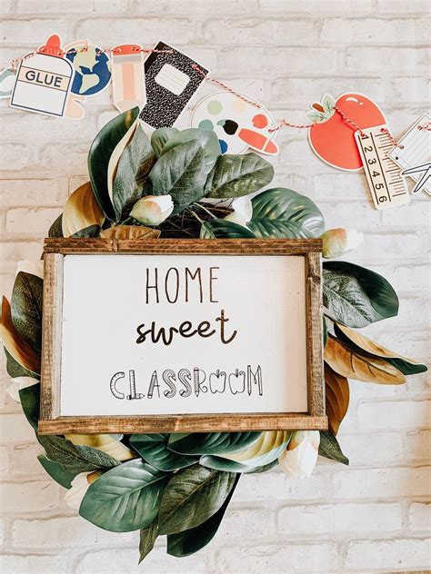 Home Sweet Classroom sign – The Suburban Farmhouse LLC