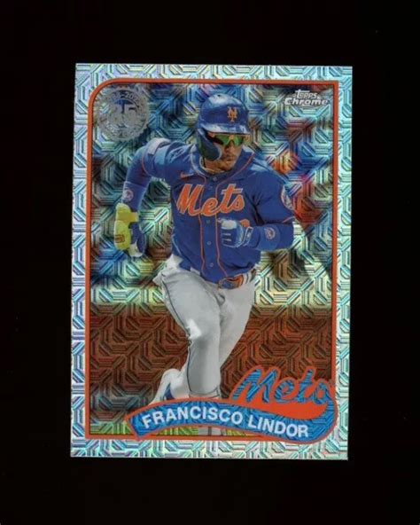 Topps Chrome Th R Fractor Sp Francisco Lindor Mets De New York