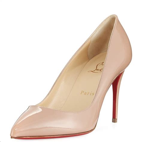 CHRISTIAN LOUBOUTIN Nude Pigalle 85mm Patent Pumps Christian