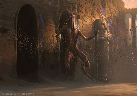 The Locust God Masterpiece Series MtG Art From Amonkhet Set By