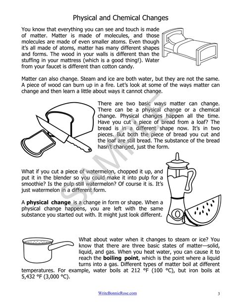 Physical And Chemical Changes Learning About Science Level 5 Made By