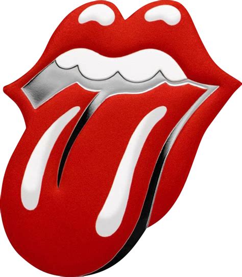 Silber The Rolling Stones Symbol Zunge PP Coloriert Polierte Platte